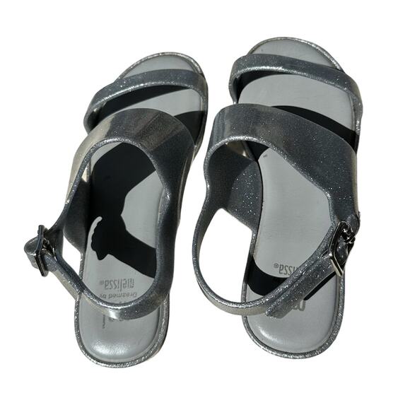 Mini Melissa Silver Sandals - Picture 4 of 6